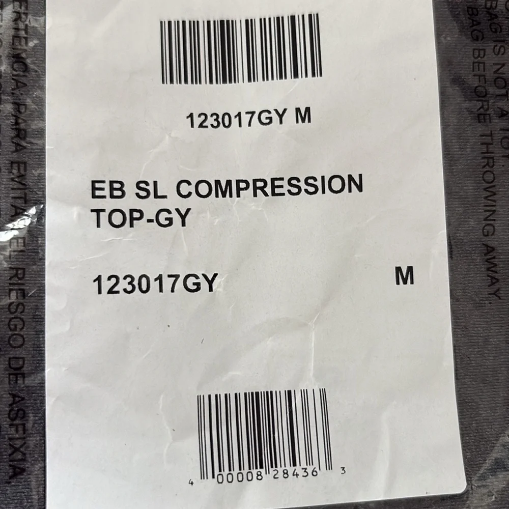 Lot of 2x NWT [Eastbay] Compression & Gymtech Shirts Gray/Black Men’s M - Picture 8 of 11